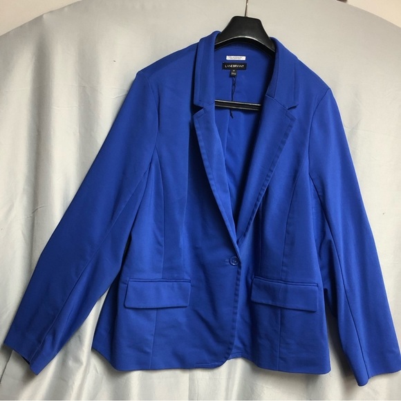 Lane Bryant Jackets & Blazers - Lane Bryant 22 royal blue blazer, flap pockets long sleeve lined NWOT